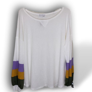 The frilly magnolia waffle knit sweater size 3XL